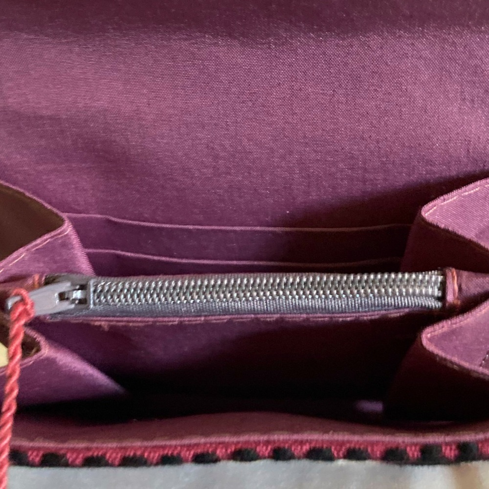 Embroidered Wallet Purple - Picture 2 of 2